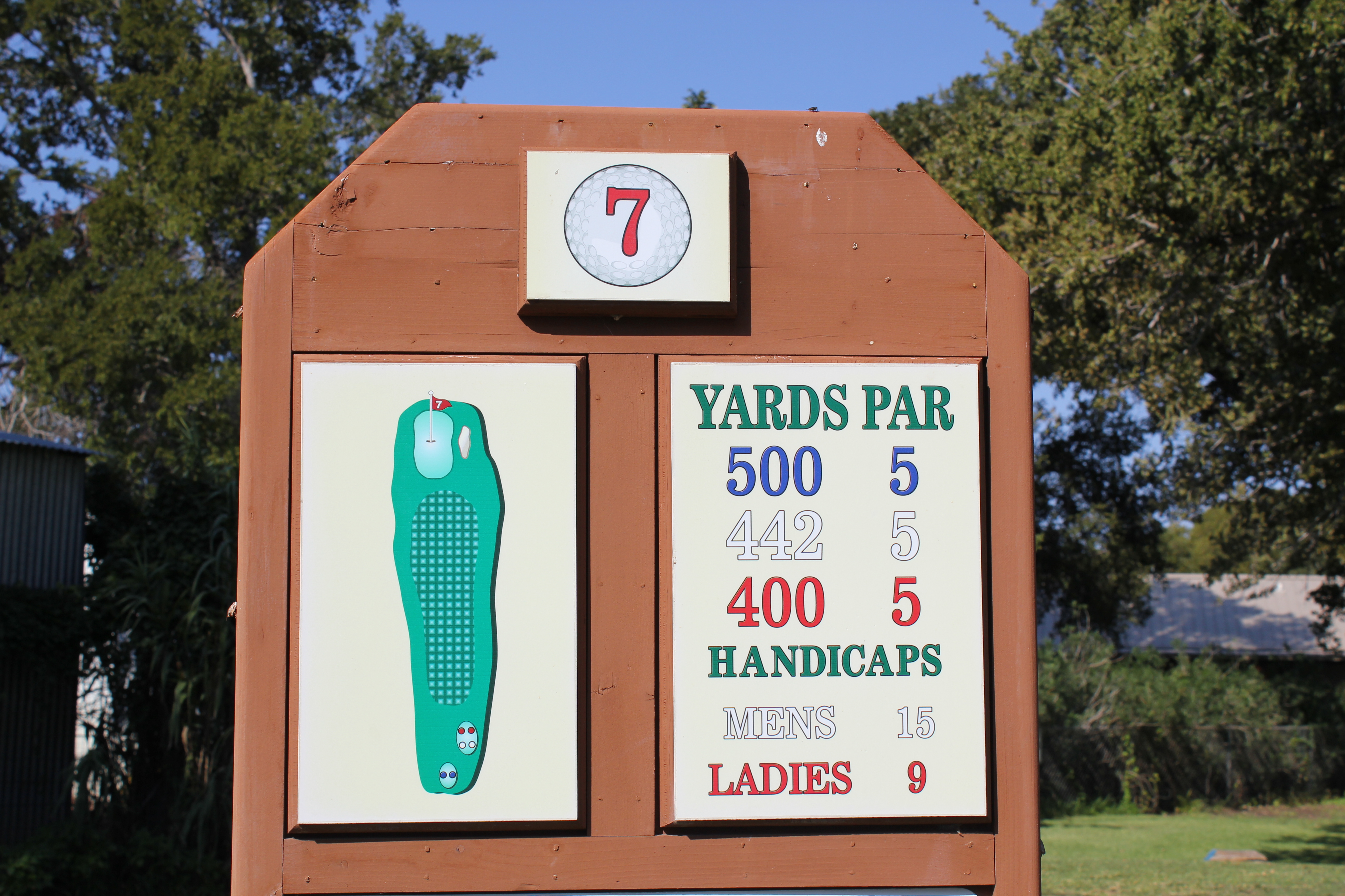 Hole 7 Sign